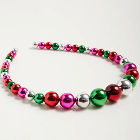 🆕 Multicolour Bead Headband Hair Accessory NWT Torrid New! Holiday Christmas - Picture 2 of 3